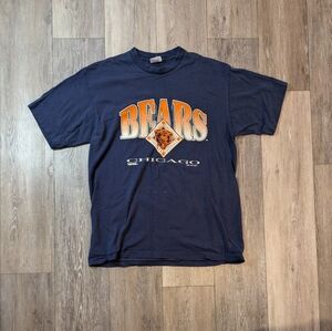 Vintage Trench Chicago Bears T Shirt Mens XL 1993 Single Stitch Made In USA NFL